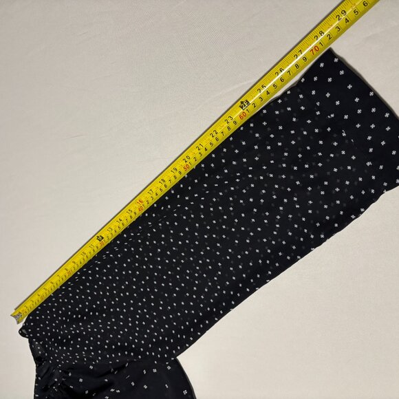 Old Navy Sheer Black Blouse Women’s XXL Long Sleeve Boho Peasant Top Ditsy Print - Picture 13 of 13